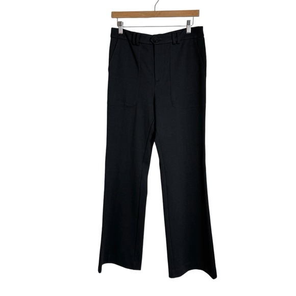 Anthropologie The Essential Trouser Pants Black Womens 8 Contemporary Minimalist - Picture 2 of 12